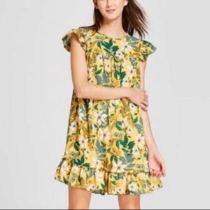 Short sleeve babydoll mini dress!